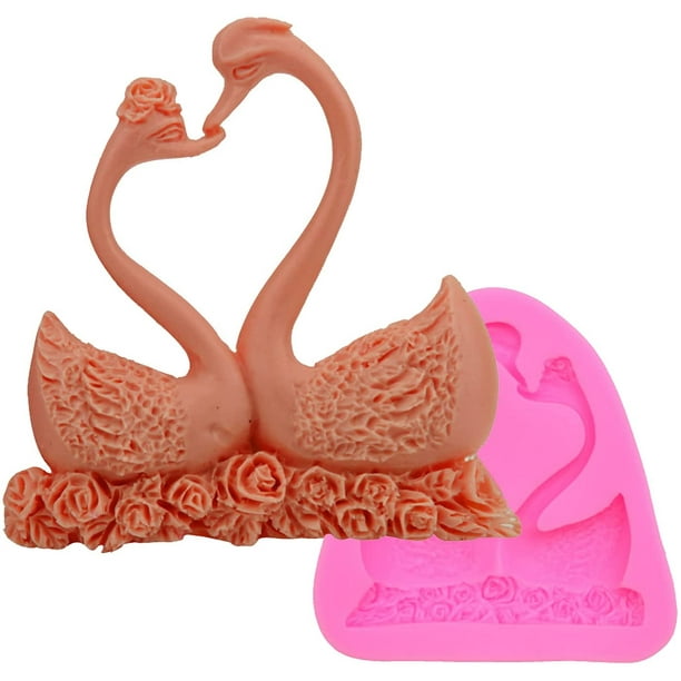 Birds Swan Silicone Cake Fondant Cookies Biscuit Chocolate Mold Decorate Tools
